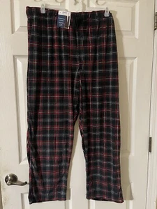 George Mens Grey Red Black Flannel Ultra Soft Pajama Pants W/ Pockets Size 2XL - Picture 1 of 5