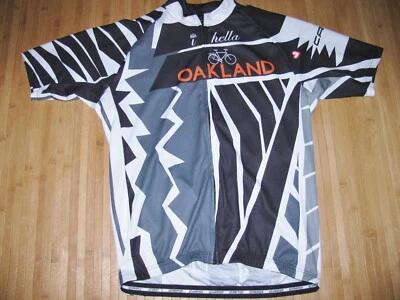 CAPO Cycle JERSEY Shirt Size LARGE Polyester BIKE Bicycle OAKLAND - Image 1 of 2