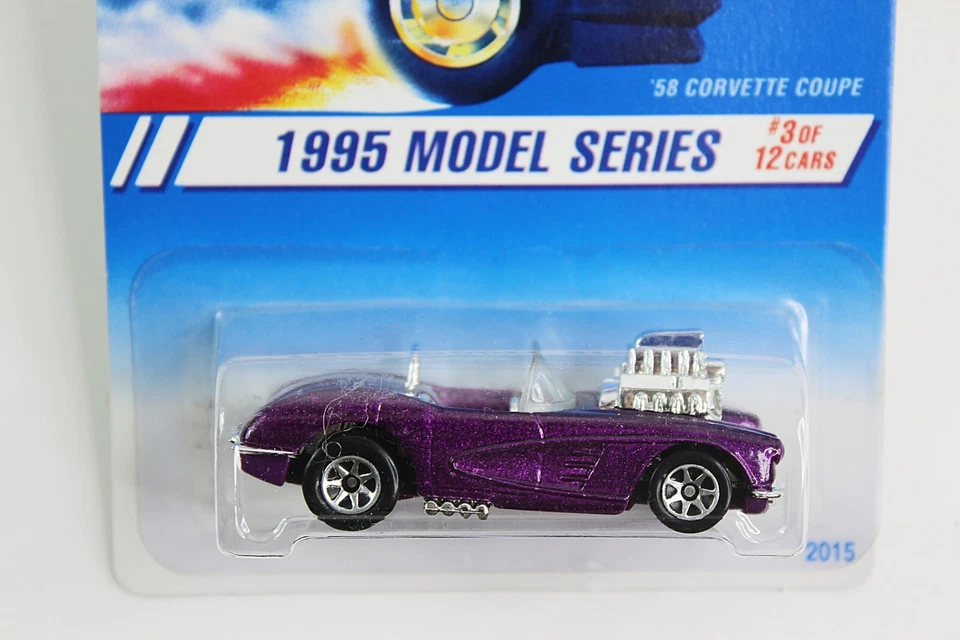 Hot Wheels 1995 Model Series 58 Corvette Coupe Card # 341 by Mattel