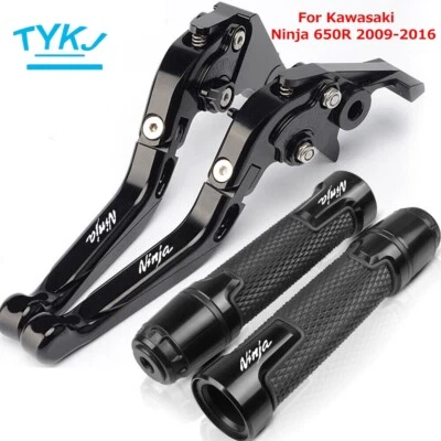 For Kawasaki Ninja 650R 2009-2016 Motorcycle Brake Clutch Levers Hand Grips Caps - Изображение 1 из 4