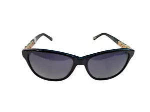 Solvari Sophia Black Polarized Gradient Lens Sunglasses 56-15-135 Rx-able NEW - Picture 1 of 13