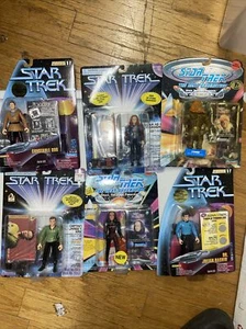 Playmates Star Trek Figure Lot of 6: Odo, Kirk, Bashir, Esoqq, Seska, K’ehleyr - Picture 1 of 13