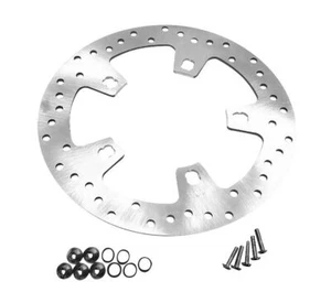 Biker's Choice Drilled Front Brake Rotors Silver 144152 - Picture 1 of 1