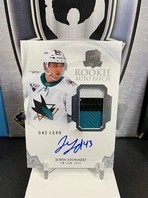 2020-21 The Cup #175 John Leonard JSY AUTO 42/249 RC - Image 1 of 2