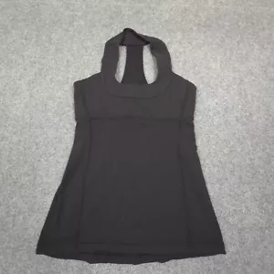 Lululemon Singlet Womens 2 Black Activewear Lightweight Training Tank Top Size 2 - Picture 1 of 8
