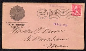 US 1899 ADVERTISING COVER & LETTER ENCLOSED BUILDING MATERIALS, DOORS, SPRINGS - Picture 1 of 2