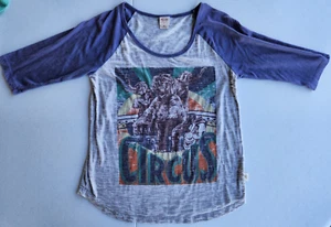 Mossimo Target Hamilton Wood Museum Vintage Raglan Grafik Zirkus Shirt T-Shirt M - Bild 1 von 8