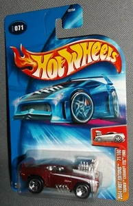Hot Wheels 2004 #071 First Editions 71 of 100 Tooned Camaro Z28 1969 Dark Red - Picture 1 of 2