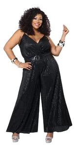 1970's Lets Dance Disco Jumpsuit Plus Size Costume - Picture 1 of 1