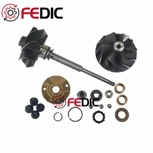 Albero turbo e ruota + kit riparazione 06H145702G per AUDI SEAT 2.0 TFSI 211 CV CDNB - Foto 1 di 7