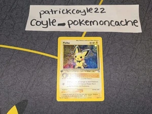 Pichu 1st Edition Holo Rare Neo Genesis 12/111 MP - Picture 1 of 22