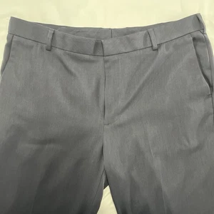 Pantalone Uomo Van Heusen Traveler Dritto 36W 32L Navy/Grigio - Foto 1 di 16