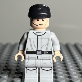 LEGO Imperial Crew Black Cap Minifigure (sw0693) Star Wars Empire Printed Leg 2V