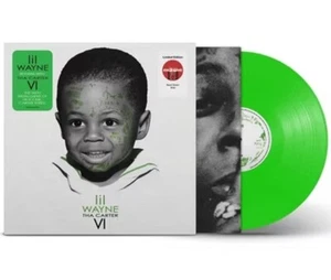 Lil Wayne Tha Carter VI Limited Edition Green Vinyl. Green Tattoos Cover Art - Picture 1 of 4