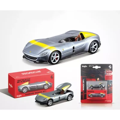 FERRARI MONZA SP-1 CABRIOLET SILVER 1:64 Maisto Auto Stradali Modellino Nuovo - Immagine 1 di 3