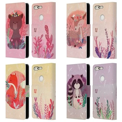 HEAD CASE WOODLAND ANIMALS LEATHER BOOK CASE & WALLPAPER FOR GOOGLE PHONES - image 1 of 4