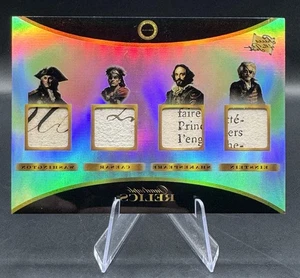 POTP Pirates Quad Relic - Einstein, Shakespeare,Caesar, Washington  **MISPRINT** - Picture 1 of 2