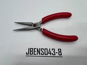 Snap-on Tools NEW RED Soft Grip 5-1/2" Snipe Nose Precision Pliers P91055A - Picture 1 of 8
