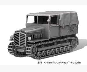 3D Printed 1/72 Artillery Tractor Praga T-6 (Škoda) vehicle Model Unpainted - Picture 1 of 1