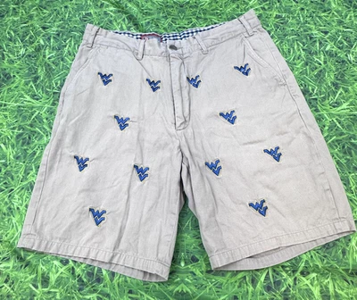 WVU Mountaineers Logo Shorts Mens 34 NCAA College Football Tailgate Golf - Image 1 of 4