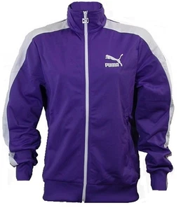 PUMA HEROES T7 Track Jacke Trainingsjacke Herren XS | Damen 40-42 Jacke Lila - Bild 1 von 1