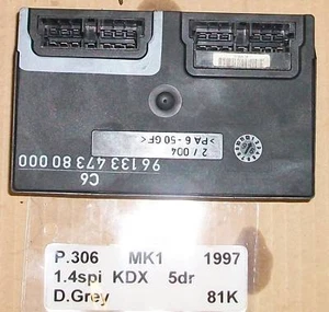 PEUGEOT 306 1993-1996 MK1 406 MK1 1996-1998 CENTRAL LOCKING ECU 9613347380 000 - Picture 1 of 1