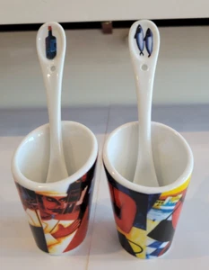 2 KNUTTEL TIPPERARY FINE PORCELAIN RESTAURANT KITCHEN EGG CUP AND SPOON - Picture 1 of 13