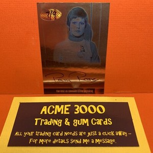 Space 1999 Series 4 - PAM ROSE Autograph SILVER METALLIC CHROMIUM Card PR2 7/9