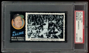 1971 Topps Greatest Moments Set-Break # 19 Al Kaline HOF LOW POP PSA 7 NM - Picture 1 of 2