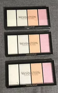 Makeup Revolution London Re-Loaded Lustre Lights Cool Highlighter Palette Set 3 - Picture 1 of 8