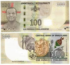 Swaziland (Eswatini) 100 Lilangeni 2017 UNC - Picture 1 of 1