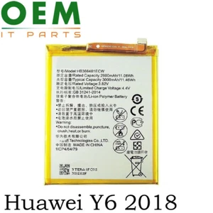 For Huawei Y6 2018 Battery Internal Replacement HB366481ECW 3000mAh 3.82V New - Picture 1 of 3