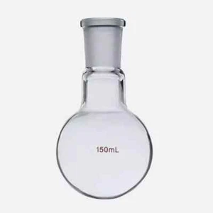 150ml 24/29 1-Neck Round Bottom Glass Flask Lab Boiling Vessel Single Neck - Picture 1 of 6