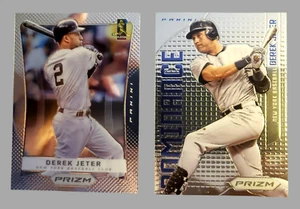 Tarjeta coleccionable de béisbol 2012 Panini Prizm Derek Jeter MLB #22 y #D8 lote X2 ¡como nueva! - Imagen 1 de 16