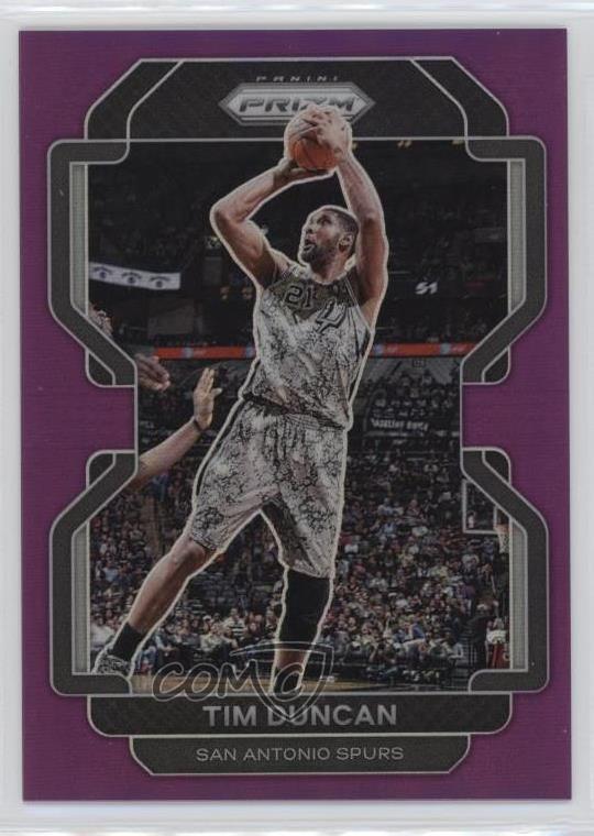 2021-22 Panini Prizm Purple Prizm /99 Tim Duncan #268 HOF