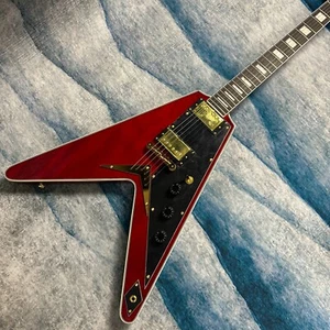 Fly-V E-Gitarre Mahagoni Korpus Palisander Griffbrett Tune-O-Matic Brücke - Bild 1 von 7
