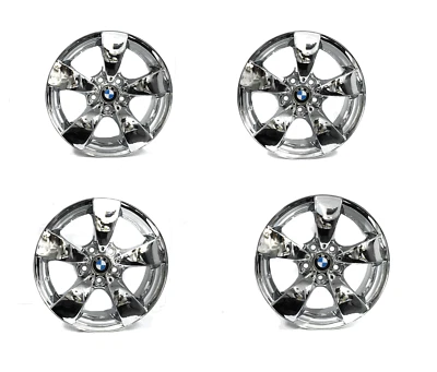 17" BMW 525i 528i 530i 535i Chrome Factory OEM 59471 Rims 2004-2010 Set - Image 1 of 4