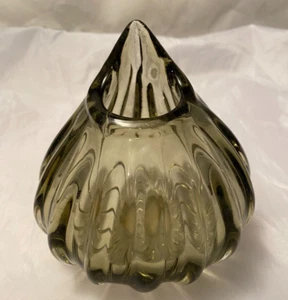 Glass Art Vase Decor 5 In Round Ihi Bud Flower Vase New With Tag Glass Art Decor - Picture 1 of 8