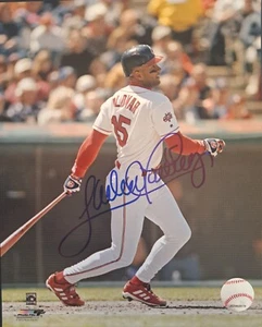 Sandy Alomar Jr Cleveland Indians Signed 8x10 Photofile Pic Autograph Photo  - Picture 1 of 3