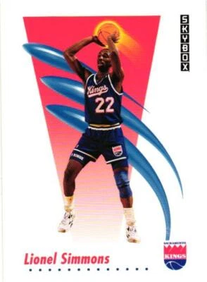 1991-92 SkyBox #250 Lionel Simmons - Image 1 of 2