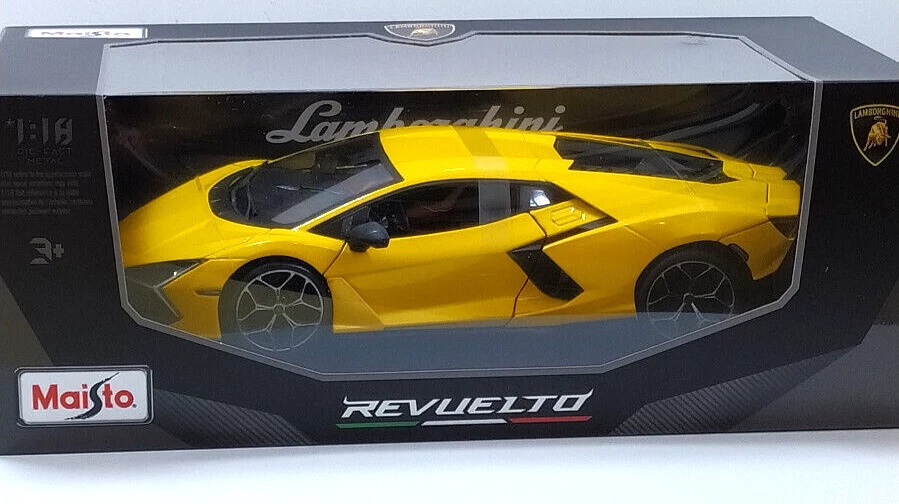 MAISTO 31463-06487-YEL LAMBORGHINI REVUELTO HYBRID 2023 GIALLA 1/18
