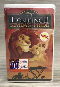 Walt Disney's Home Video The Lion King 2 Simba's Pride VHS Cartoon Movies New - Imagen 1 de 3