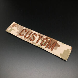Custom Name Tape  Embroidery Patch Brand Fold Tactics Military Hook and Loop