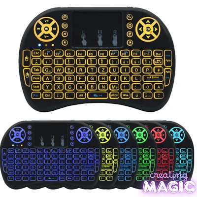 Mini Smart Wireless Keyboard with Touchpad Mouse for TV PC Laptop Android 2.4G - image 1 of 4