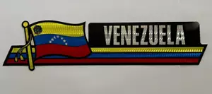 Pegatina reflectante bandera de Venezuela, acabado recubierto, calcomanía de patada lateral 12x2/12 - Imagen 1 de 1