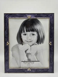 Purple Stone 9.5X11.5" Rhinestone FRAME - Picture 1 of 3