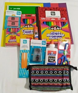 18 Item Pack Back To School Supplies Essentials Crazart and Others  - Picture 1 of 6