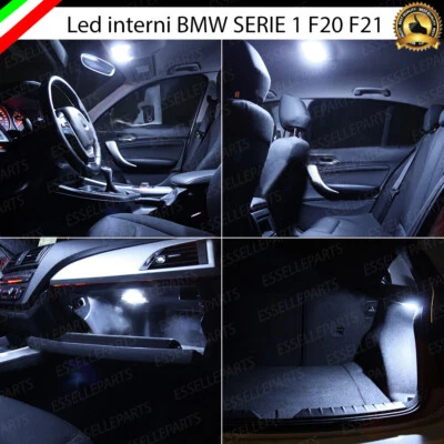 KIT LED INTERNI SPECIFICO BMW SERIE 1 F20 KIT COMPLETO 6000K CANBUS NO AVARIA - Immagine 1 di 4