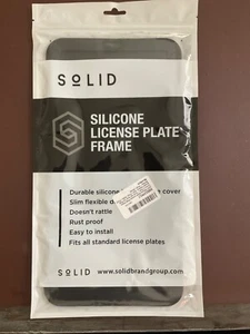 Solid Silicone License Plate Frame Covers - 2 Pack - Picture 1 of 2