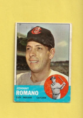 1963 Topps Johnny Romano #72 Cleveland Indians G/VG FREE SHIPPING - Image 1 of 2